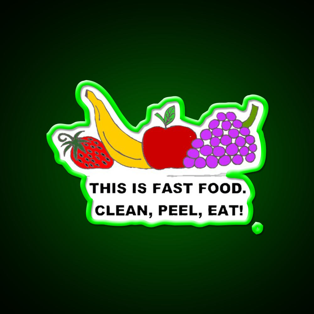 Fast Food Led Neon Sign For Burger Place Retro Diner Neon Sign Rgb Color