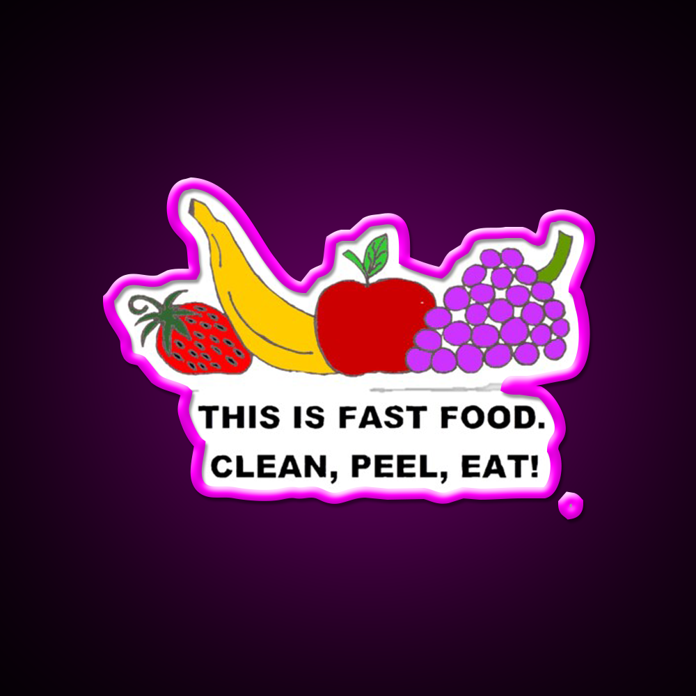 Fast Food Led Neon Sign For Burger Place Retro Diner Neon Sign Rgb Color