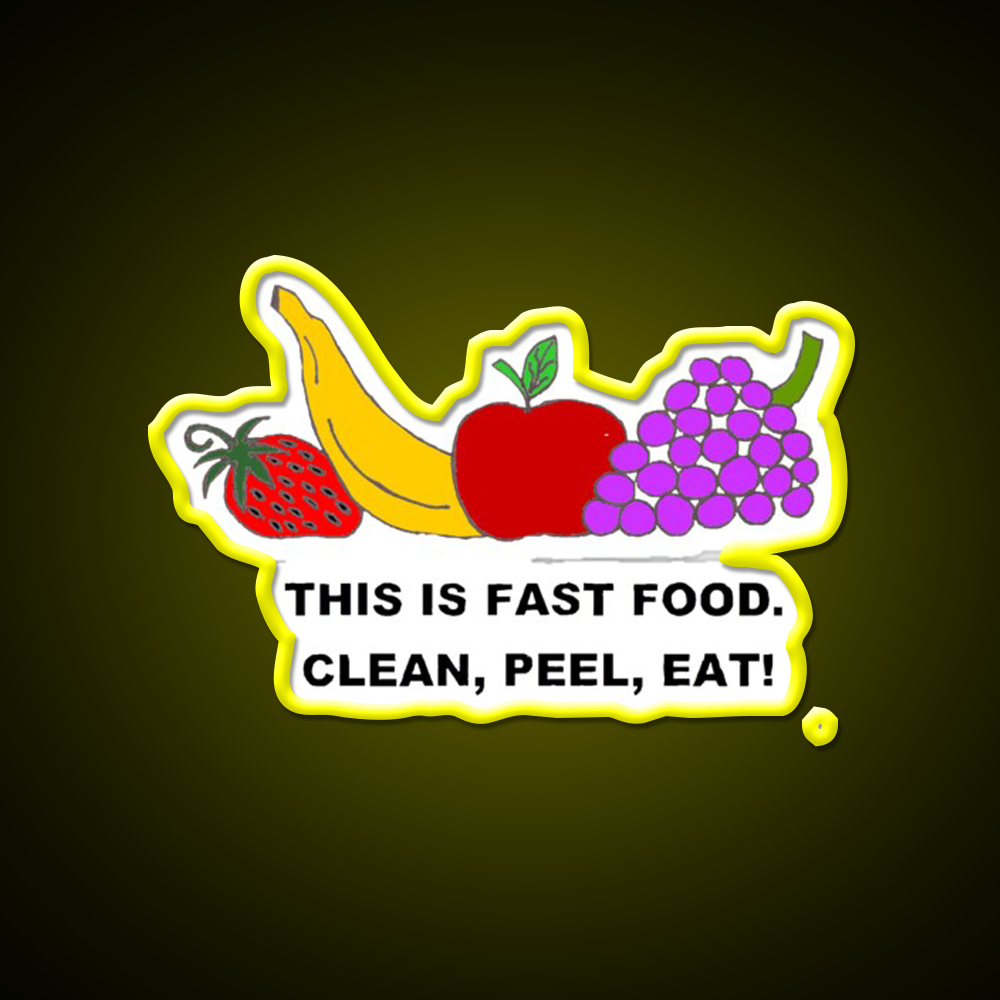 Fast Food Led Neon Sign For Burger Place Retro Diner Neon Sign Rgb Color