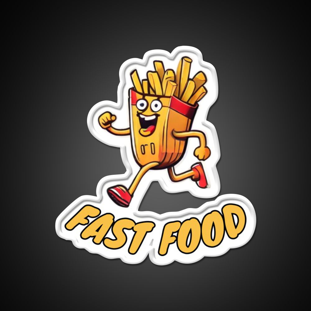 Fast Food Led Neon Sign For Burger Place Wall Decor Neon Wall Sign Rgb Color