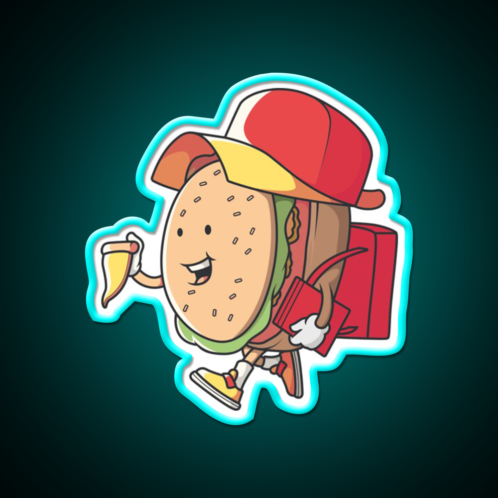 Fast Food Lovers Burger Fast Food Led Neon Sign For Burger Place Rgb Color