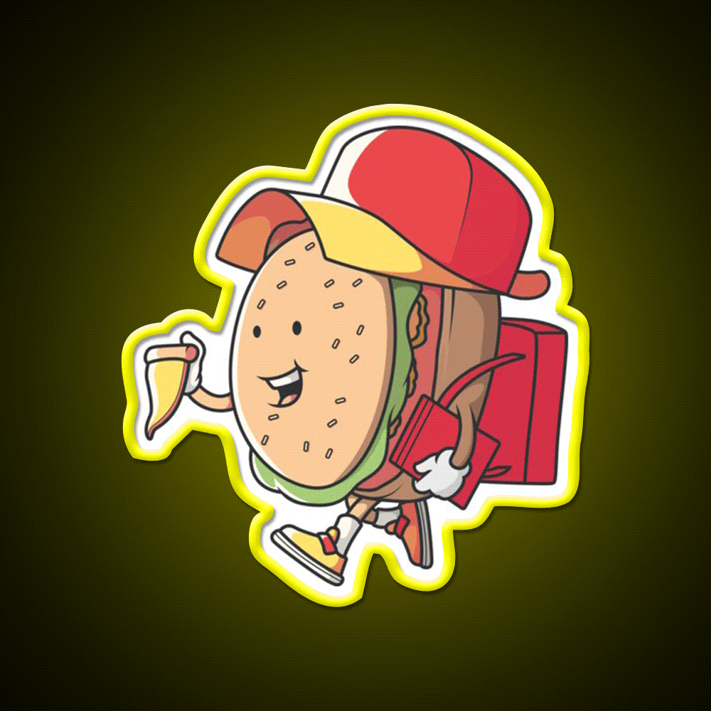 Fast Food Lovers Burger Fast Food Led Neon Sign For Burger Place Rgb Color