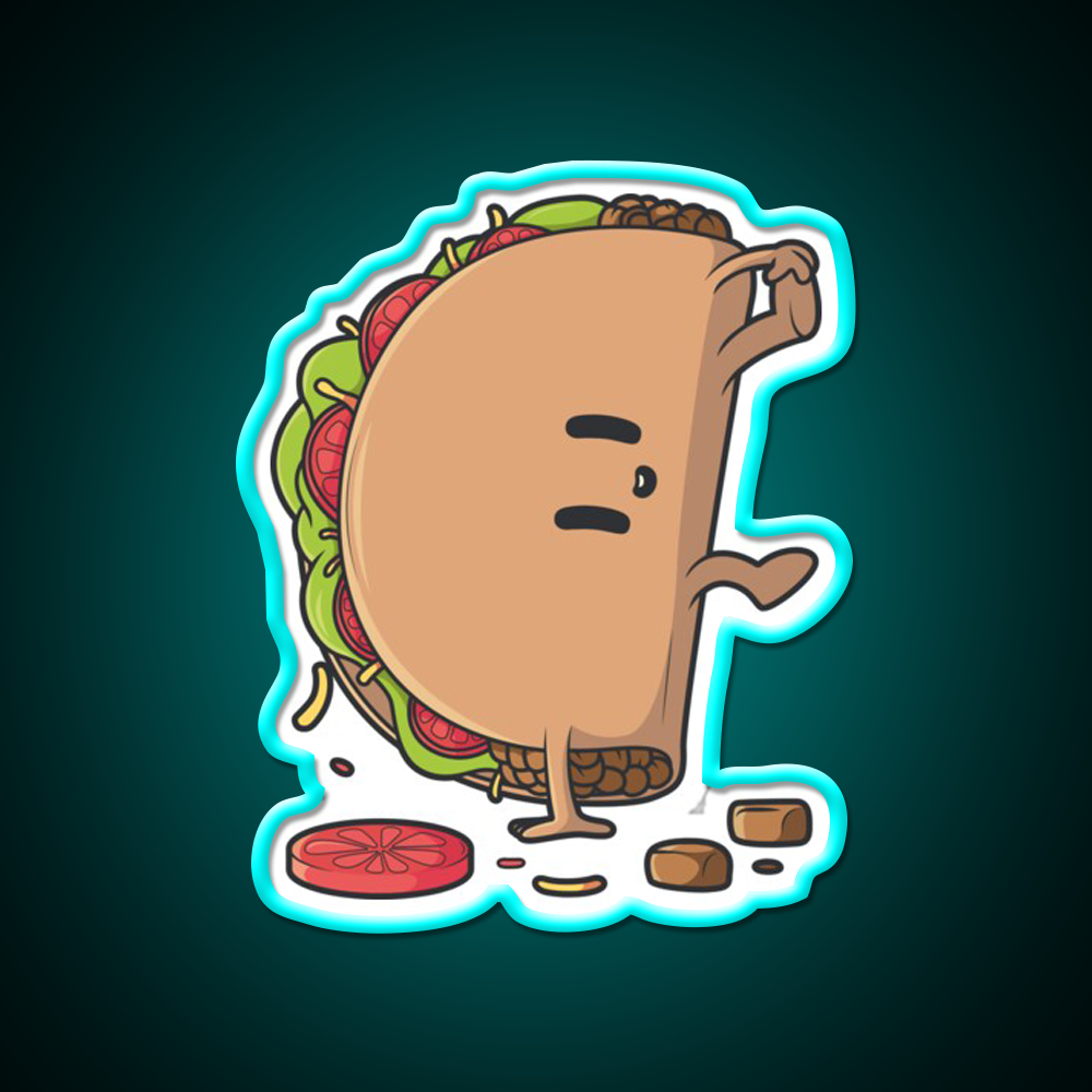 Fast Food Lovers Capoeira Taco Fast Food Led Neon Sign For Burger Place Rgb Color