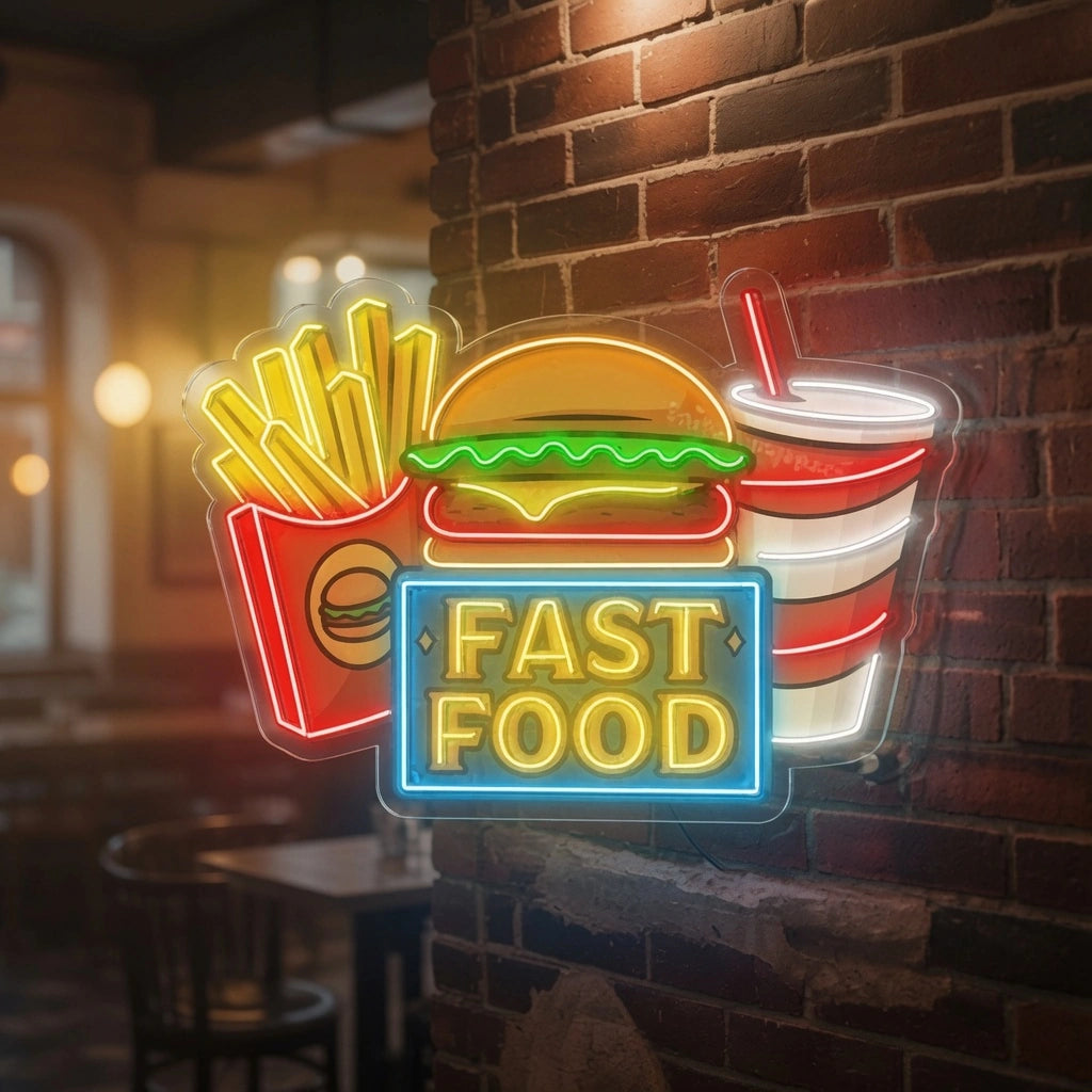 Fast Food Restaurant Wall Decor LED Neon Sign - 01 Original Product Image