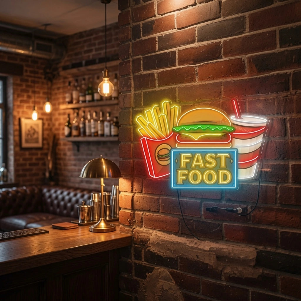 Fast Food Restaurant Wall Decor LED Neon Sign - 02 High-Converting Product Image