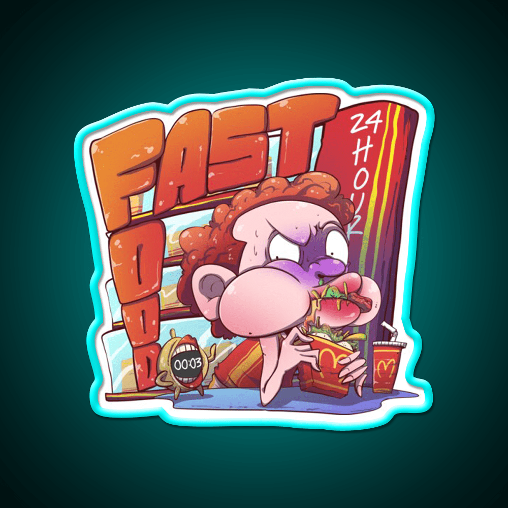 Fast Food Snack Food Led Neon Sign Rgb Color - Shineneon