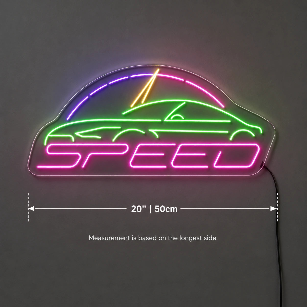Fast Speed Car Neon Sign LED Neon Sign size image