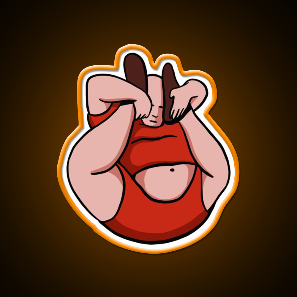 Fat Contortionist Yoga Teacher Yoga Instructor Yoga Led Neon Sign Rgb Color