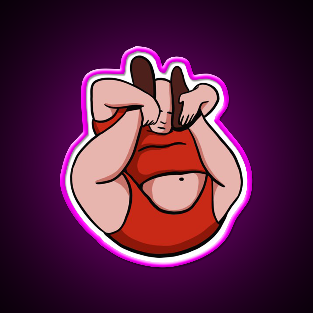 Fat Contortionist Yoga Teacher Yoga Instructor Yoga Led Neon Sign Rgb Color