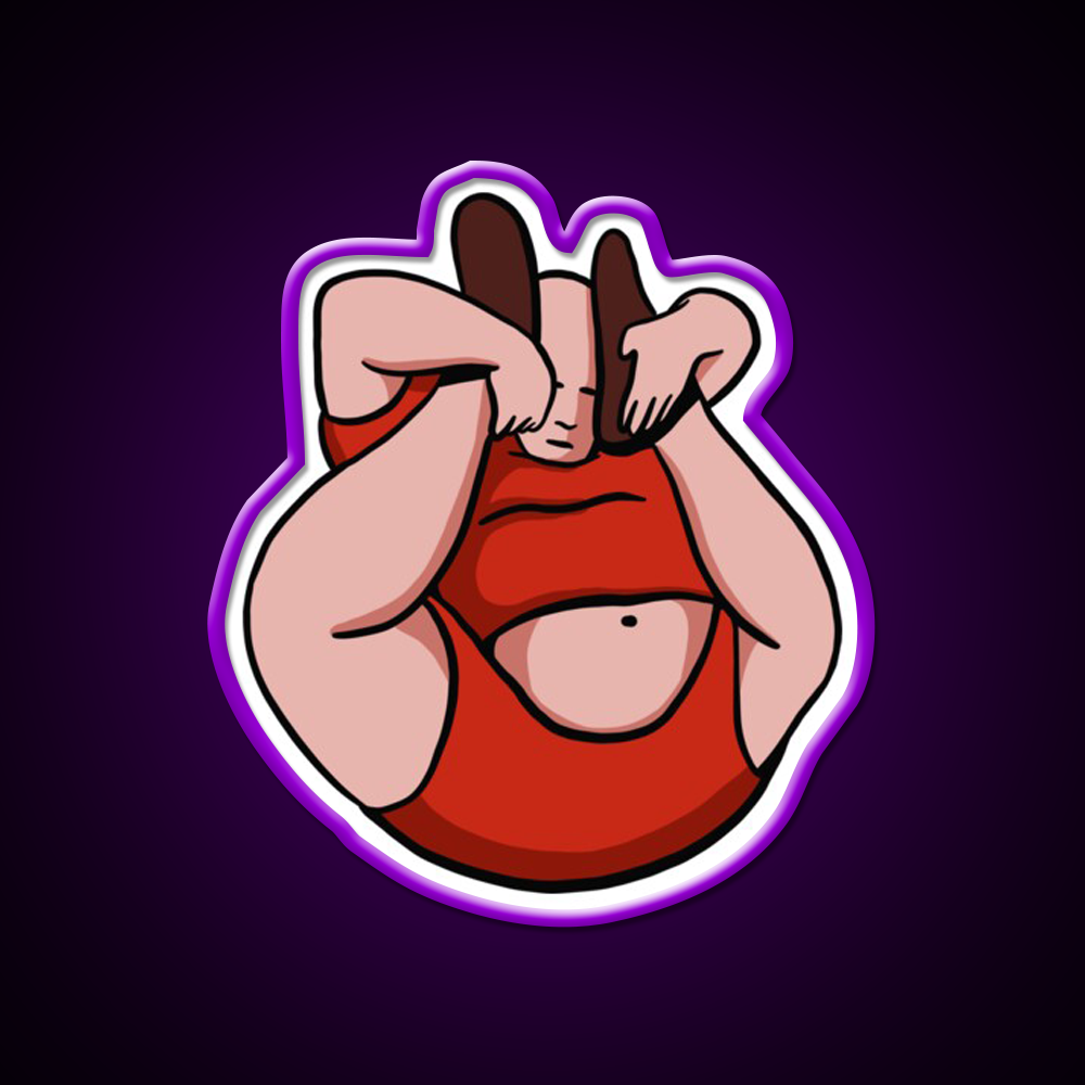 Fat Contortionist Yoga Teacher Yoga Instructor Yoga Led Neon Sign Rgb Color