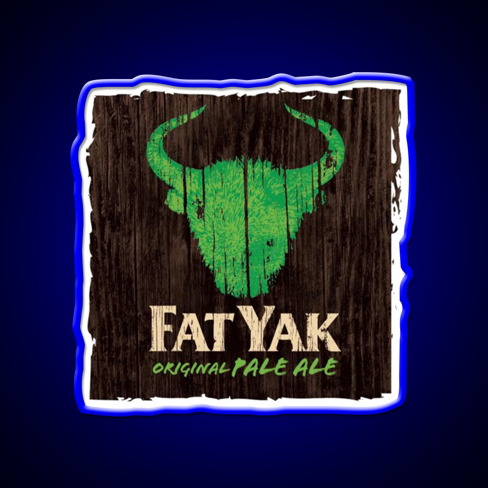 Fat Yak Logo Beer Bar Decor Led Neon Sign Wall Art Rgb Color - LED neon sign view 5