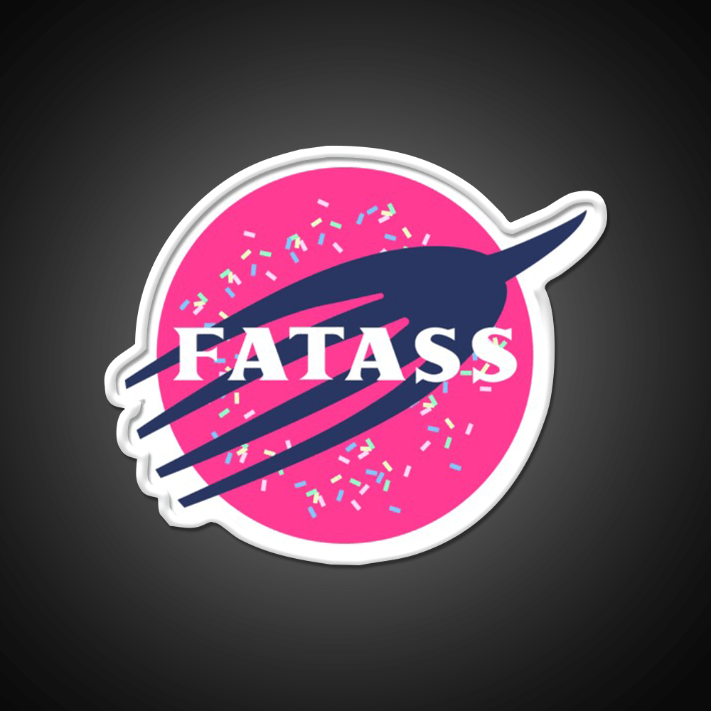 Fatass Snack Food Led Neon Sign Rgb Color - Shineneon