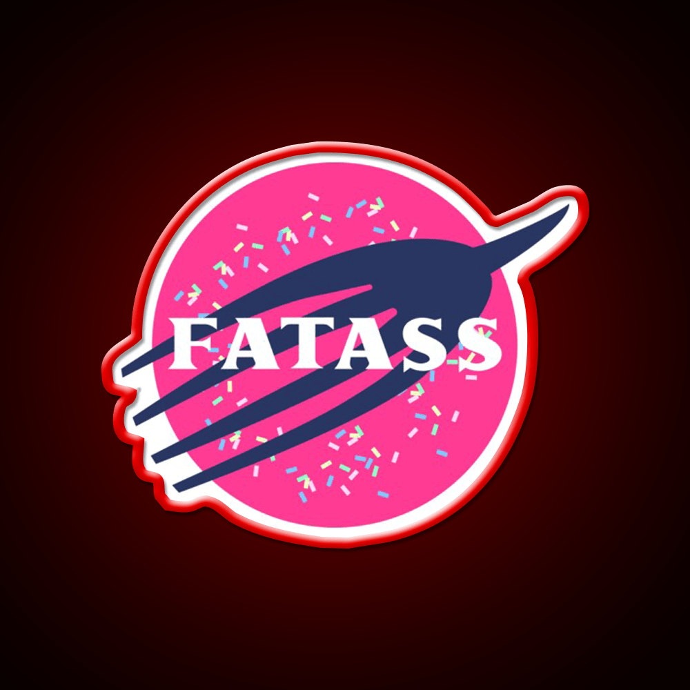Fatass Snack Food Led Neon Sign Rgb Color - Shineneon