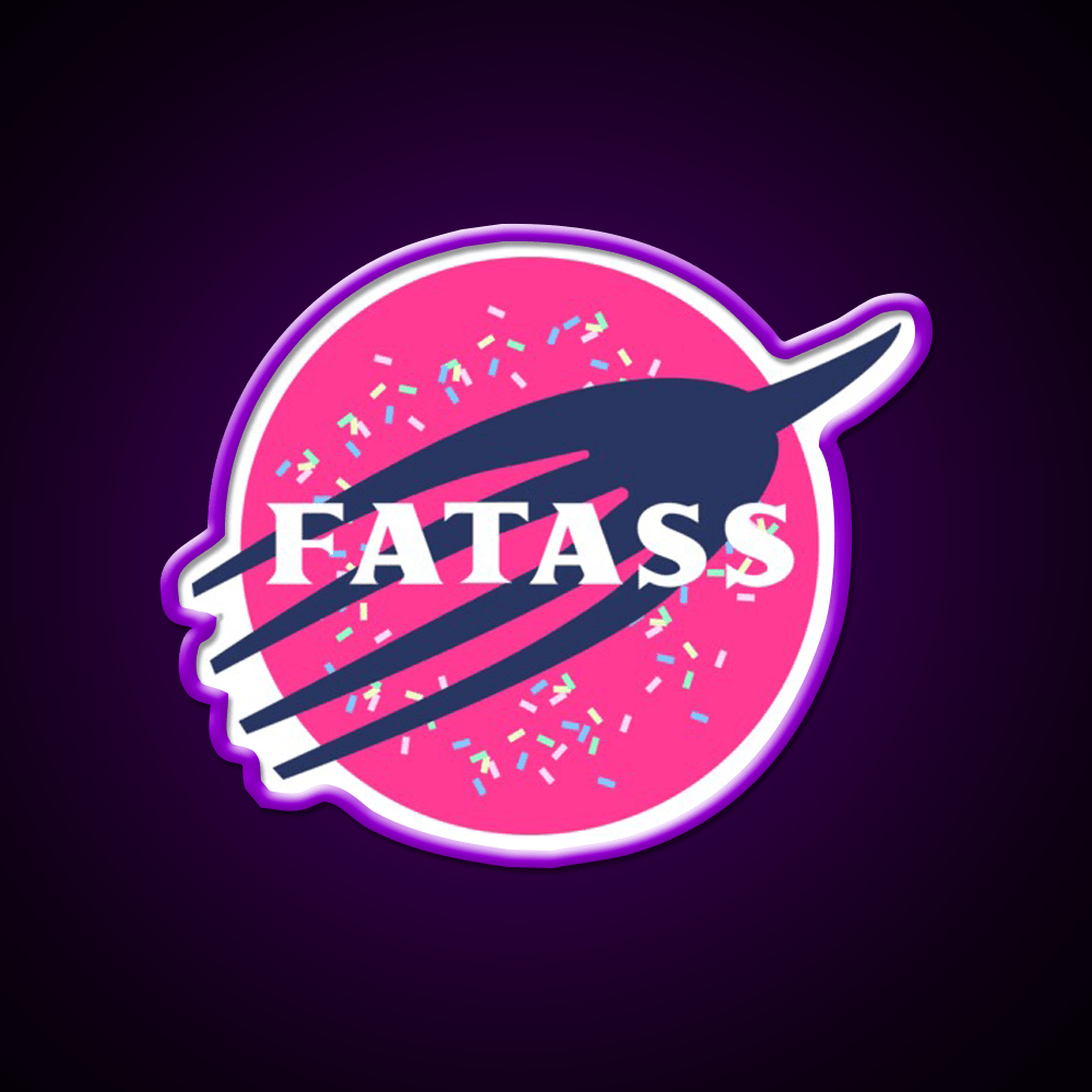 Fatass Snack Food Led Neon Sign Rgb Color - Shineneon