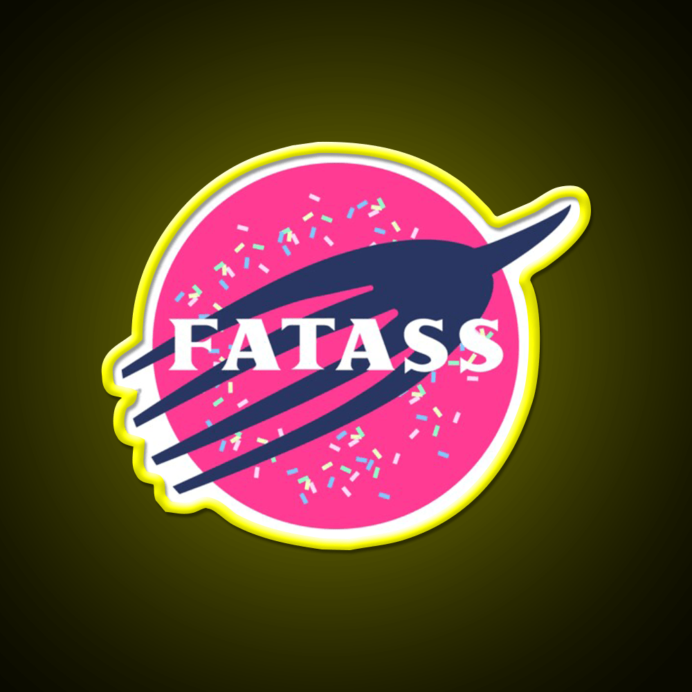 Fatass Snack Food Led Neon Sign Rgb Color - Shineneon