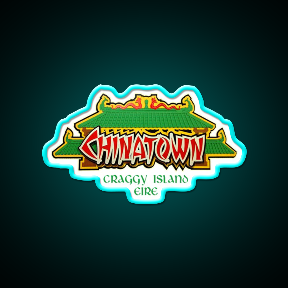 Father Ted Chinatown Craggy Island Asian Cultural Led Neon Sign Wall Art Rgb Color - Size and dimension reference