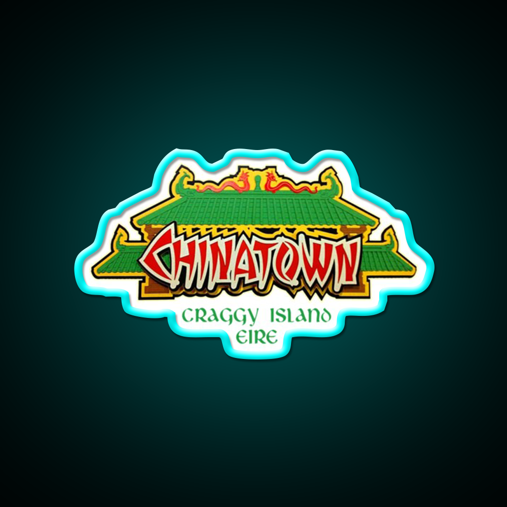 Father Ted Chinatown Craggy Island Premium Asian Cultural Led Neon Sign Rgb Color - Size and dimension reference