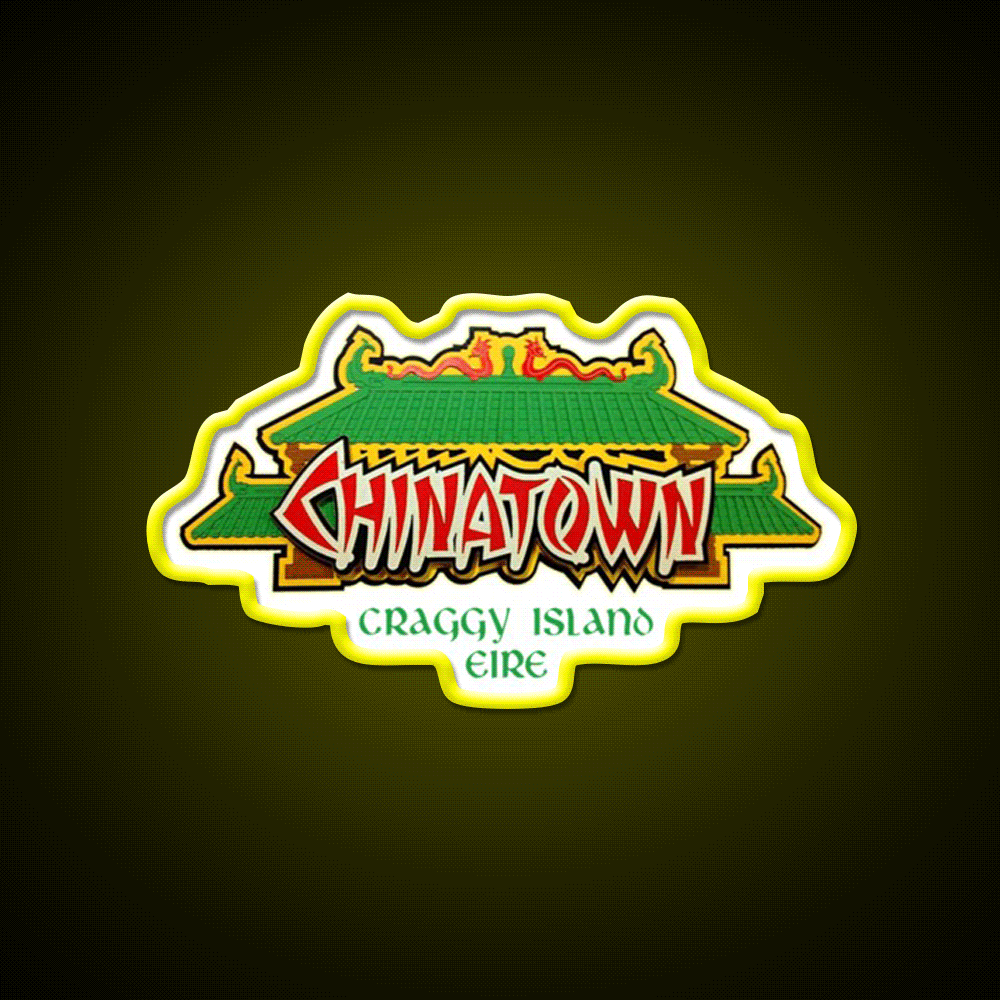 Father Ted Chinatown Craggy Island Premium Asian Cultural Led Neon Sign Rgb Color - Custom LED neon sign front view