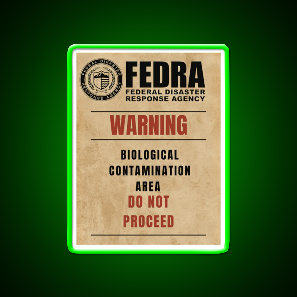 Fedra Tlou Biological Contamination Area Whiskey Drink Bar Led Neon Sign Rgb Color