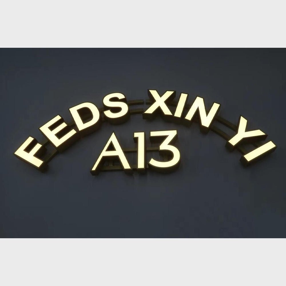 Feds Xin Yi A13 3D Frontlit Channel Letters Led Light Sign - Shineneon
