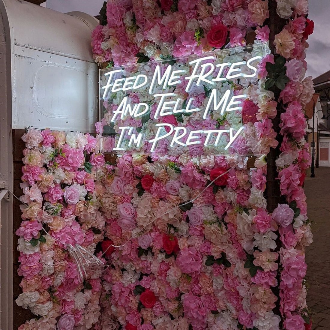 Feed Me Fries And Tell Me Im Pretty Led Sign Business Neon Sign - Shineneon
