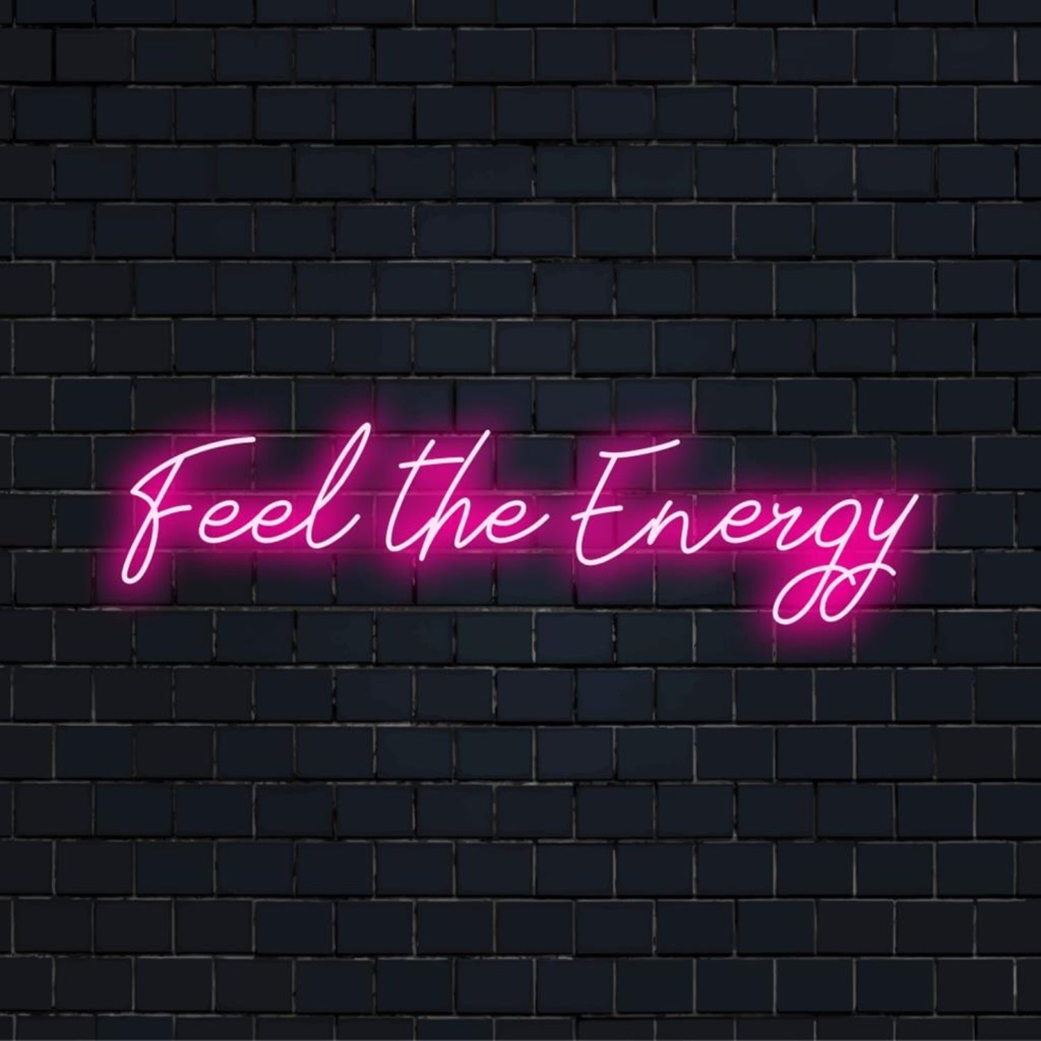 Feel The Energy Pink Led Neon Sign For Gym Studio Bar Wall Decor | Shineneon