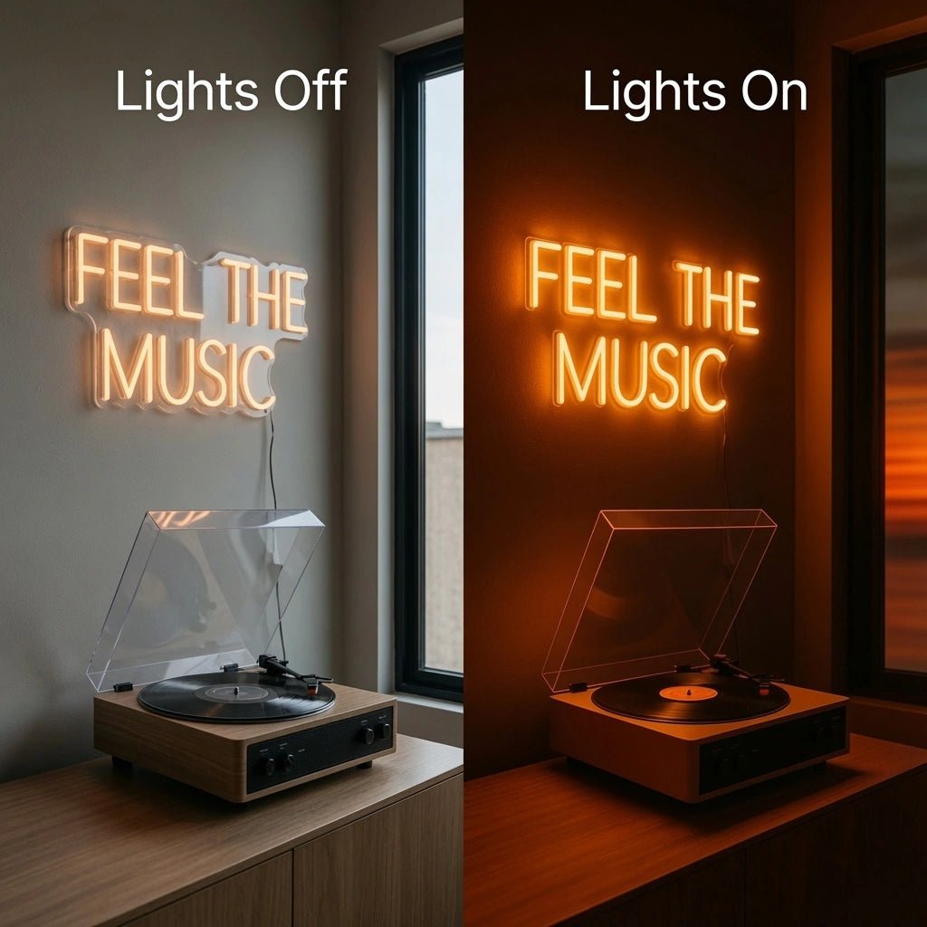 Feel The Music LED Neon Sign Wall Neon Sign - Shineneon
