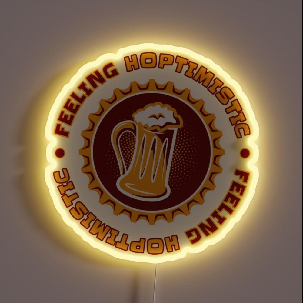 Feeling Hoptimistic Yellow Rgb Led Neon Sign - Shineneon
