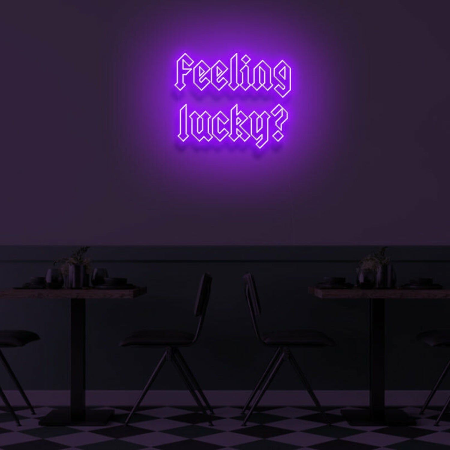 Feeling Lucky Led Neon Sign Bedroom Wall Art - Shineneon