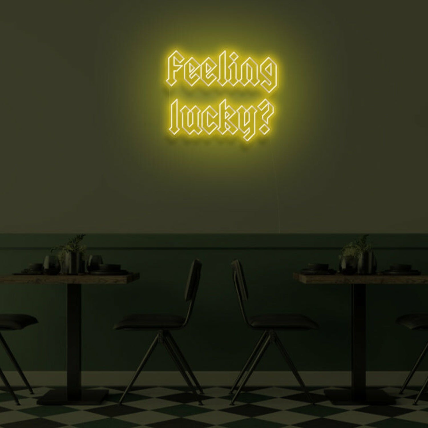 Feeling Lucky Led Neon Sign Bedroom Wall Art - Shineneon