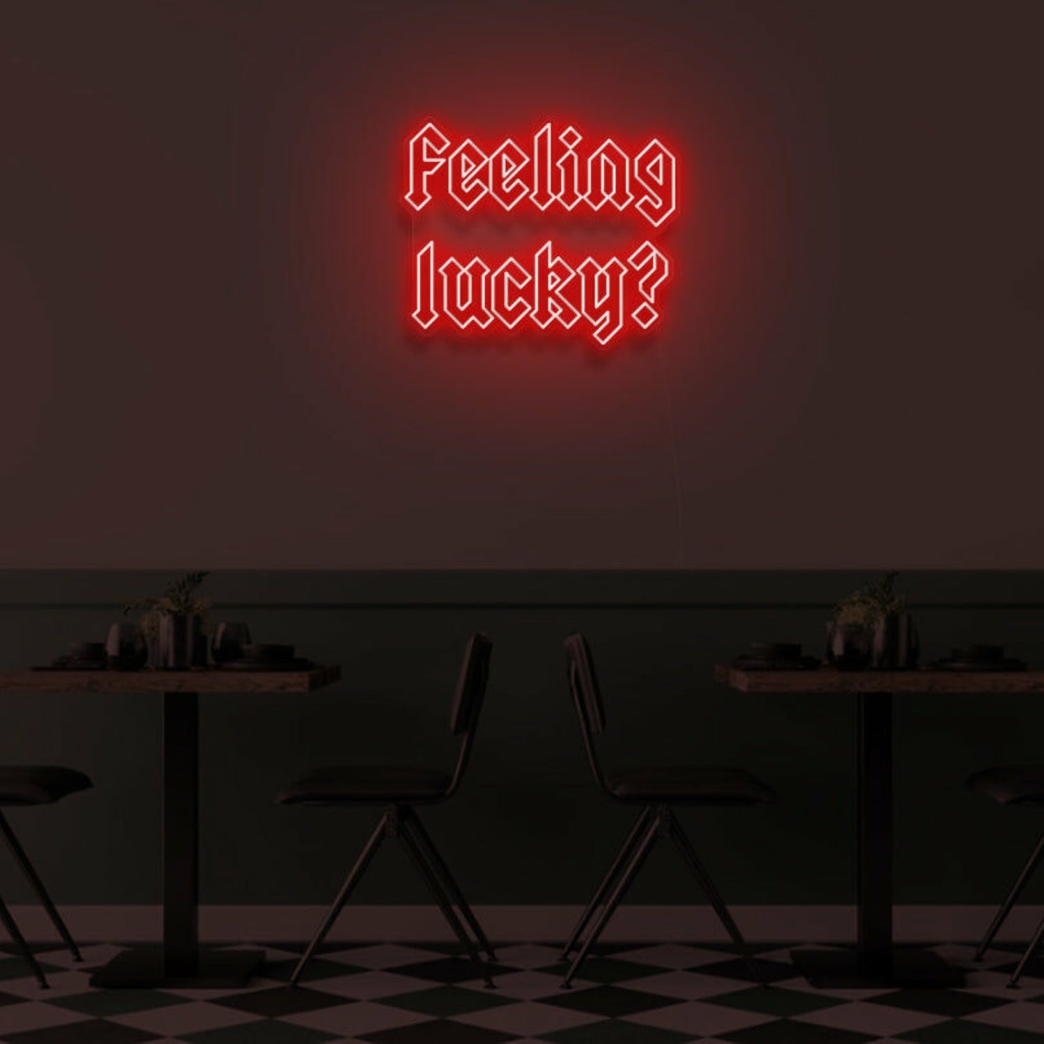 Feeling Lucky Led Neon Sign Bedroom Wall Art - Shineneon