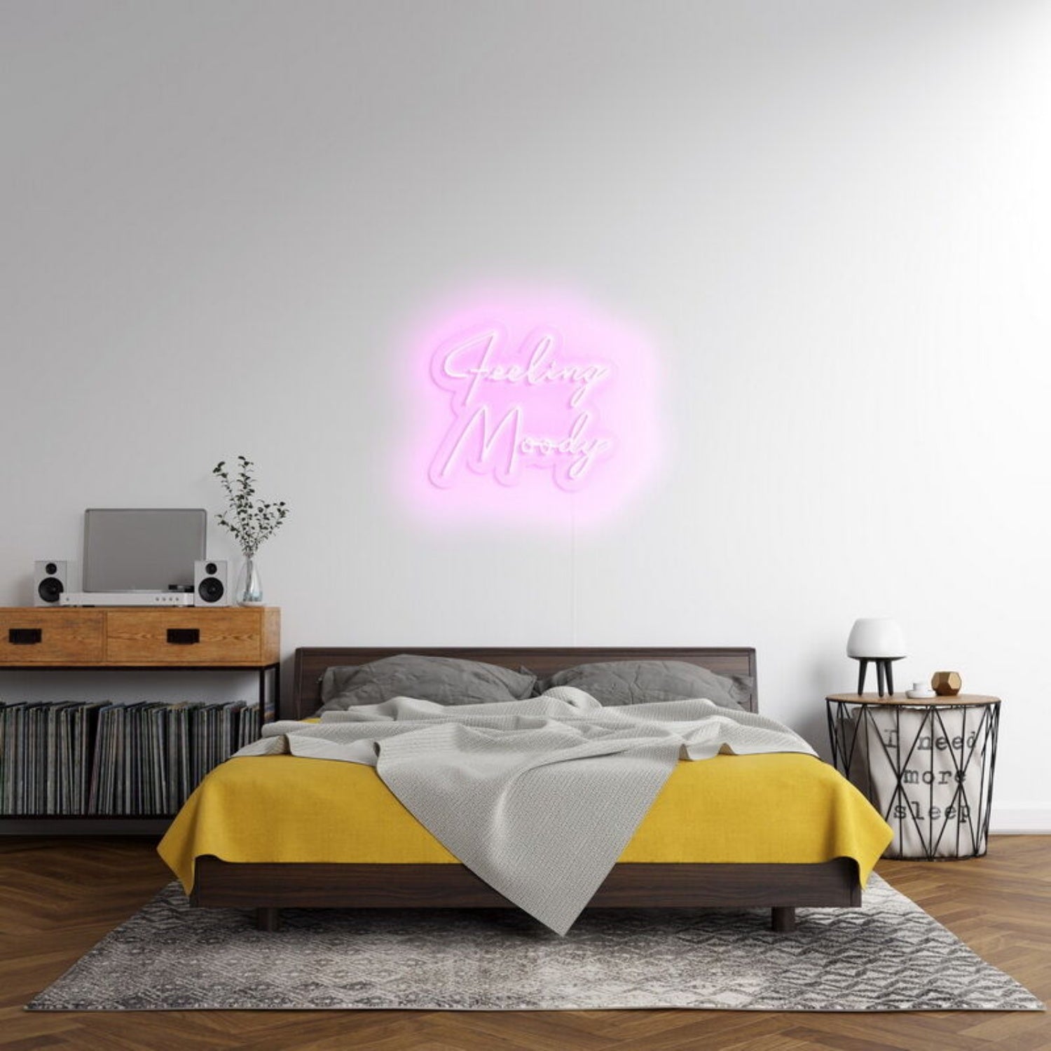 Feeling Moody Led Neon Sign For Reflective And Thoughtful Spaces - Shineneon