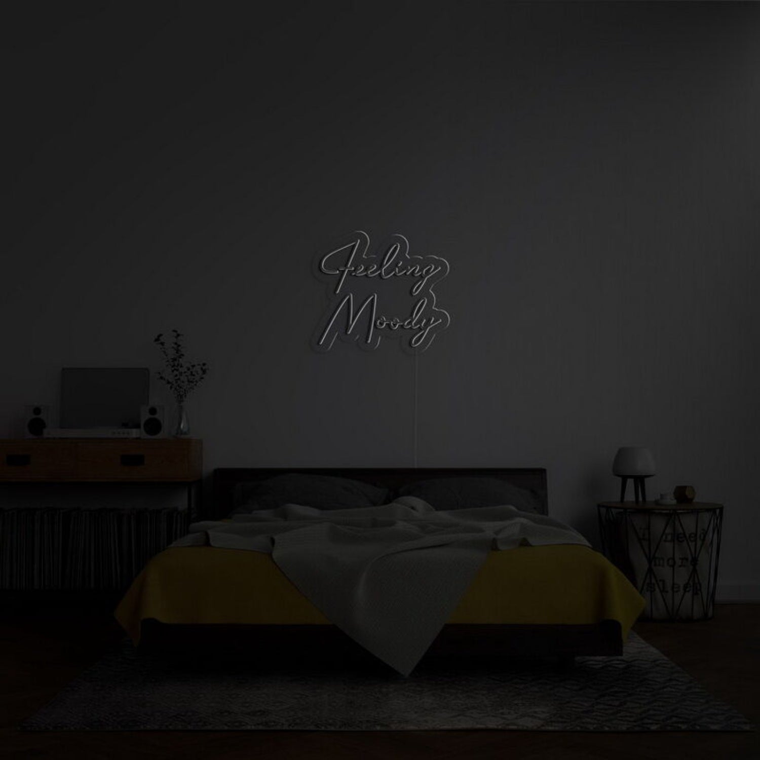 Feeling Moody Led Neon Sign For Reflective And Thoughtful Spaces - Shineneon