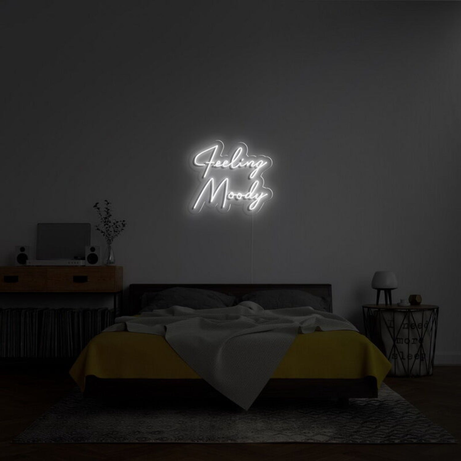 Feeling Moody Led Neon Sign For Reflective And Thoughtful Spaces - Shineneon
