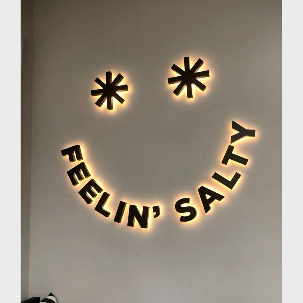 Feeling Salty 3D Backlit Channel Letters Led Light Sign - Shineneon