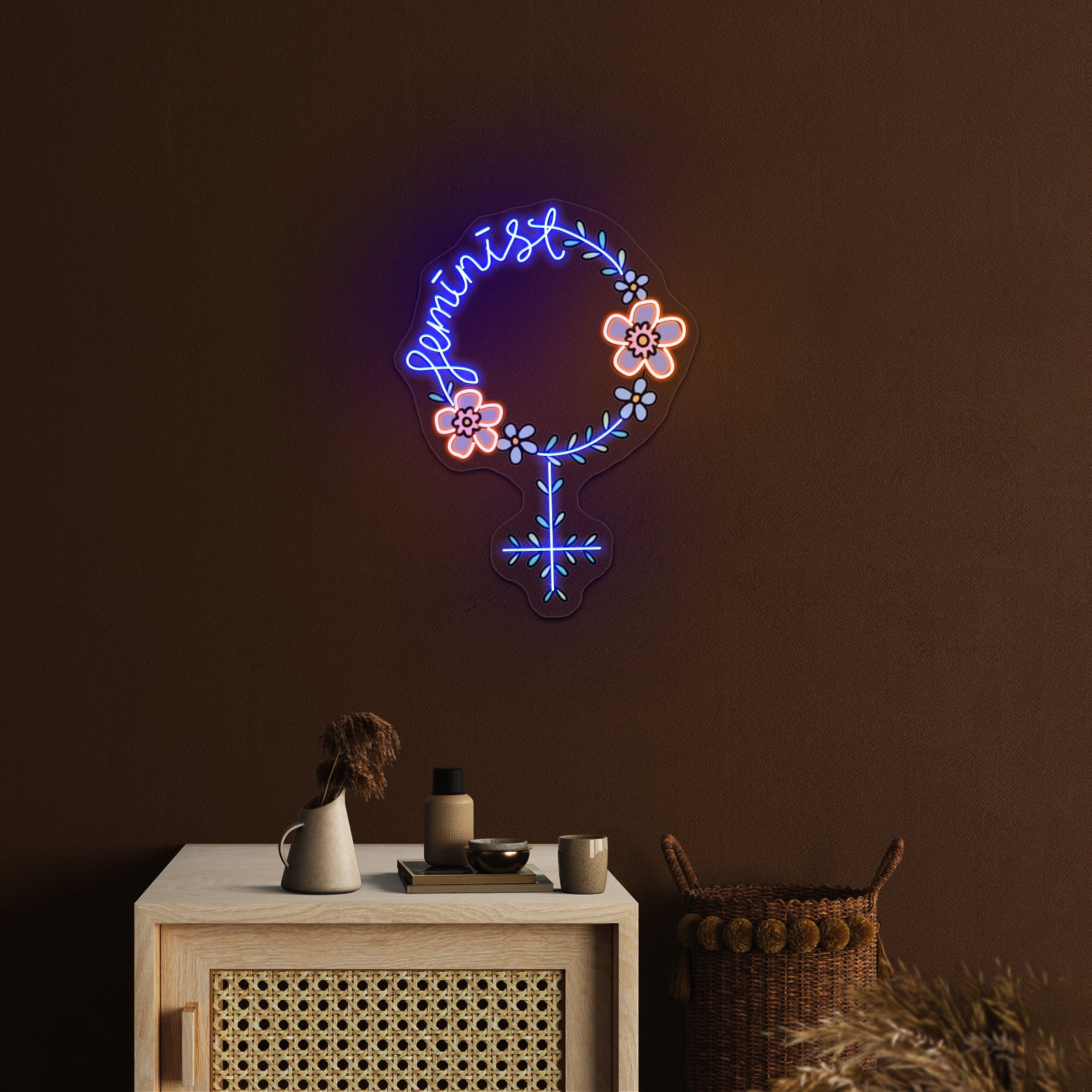Feminist Light Up Signs For Room