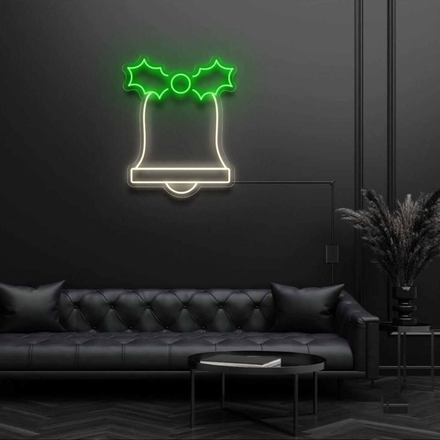 Festive Bell With Bow Neon Sign | Shineneon