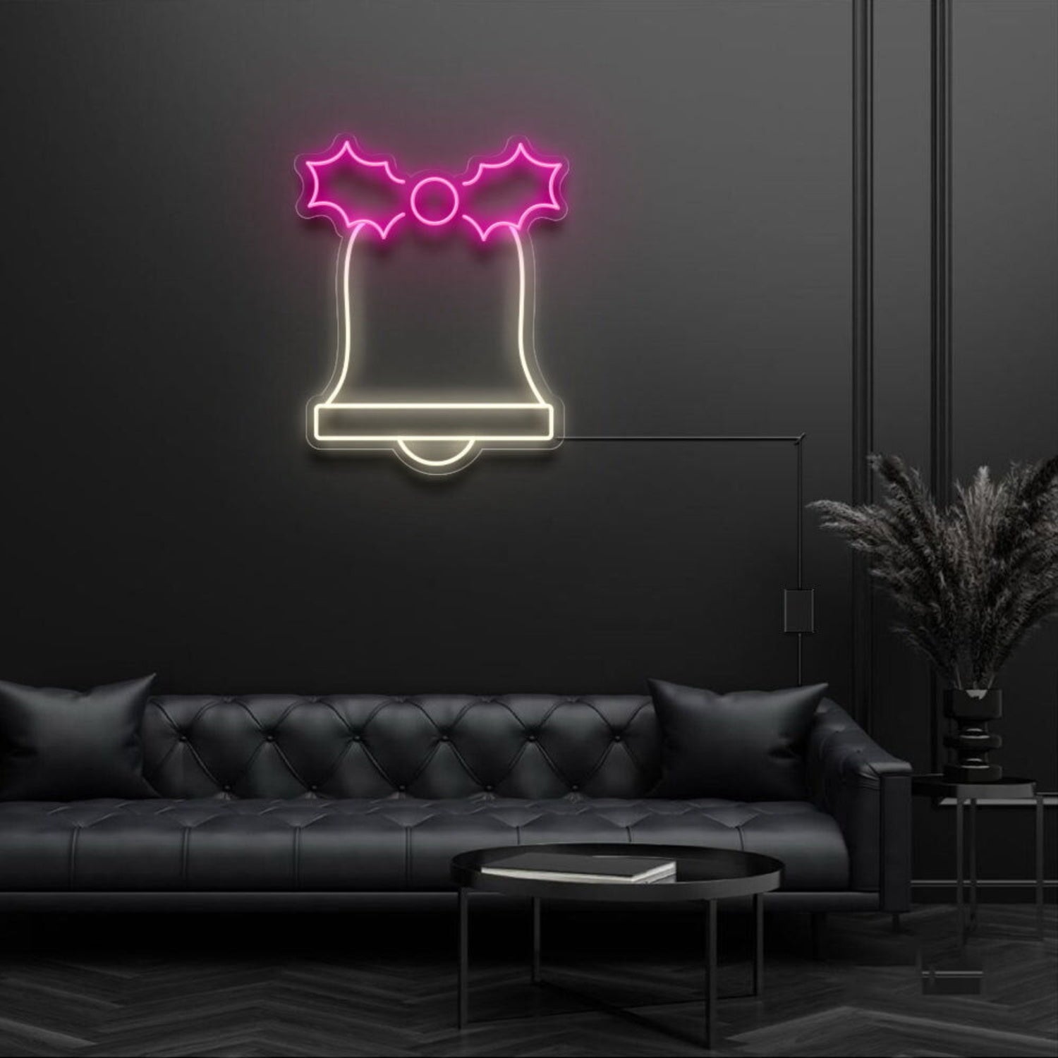 Festive Bell With Bow Neon Sign | Shineneon