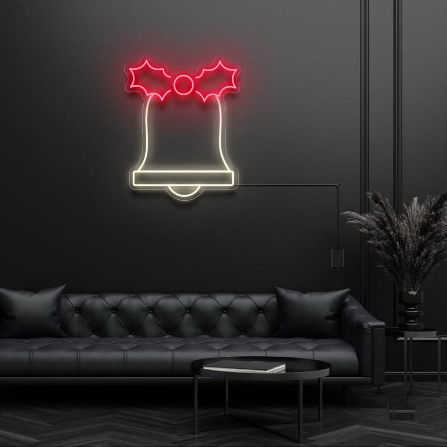 Festive Bell With Bow Neon Sign | Shineneon