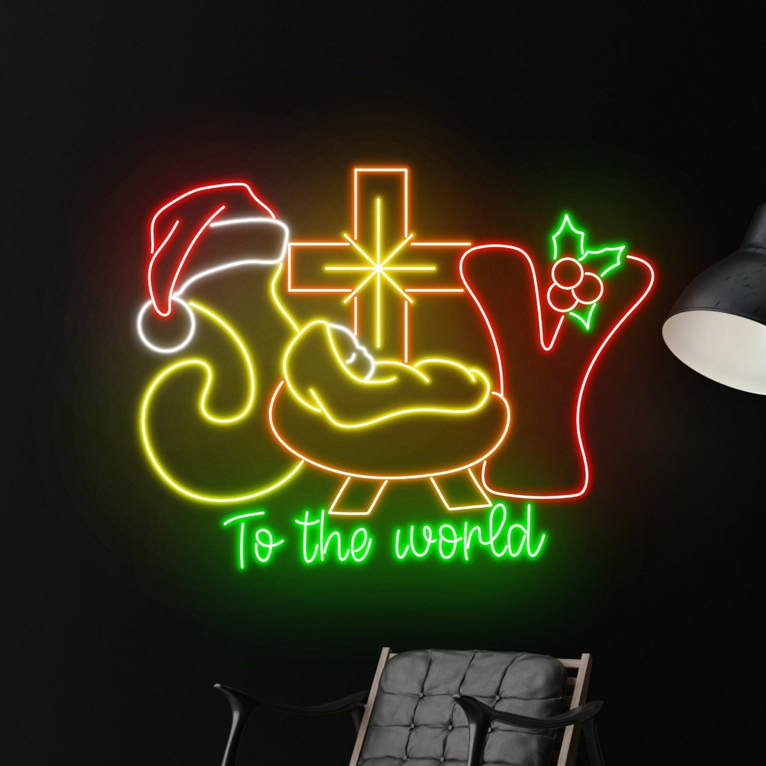 Festive Season Joy To The World Led Neon Sign | Shineneon