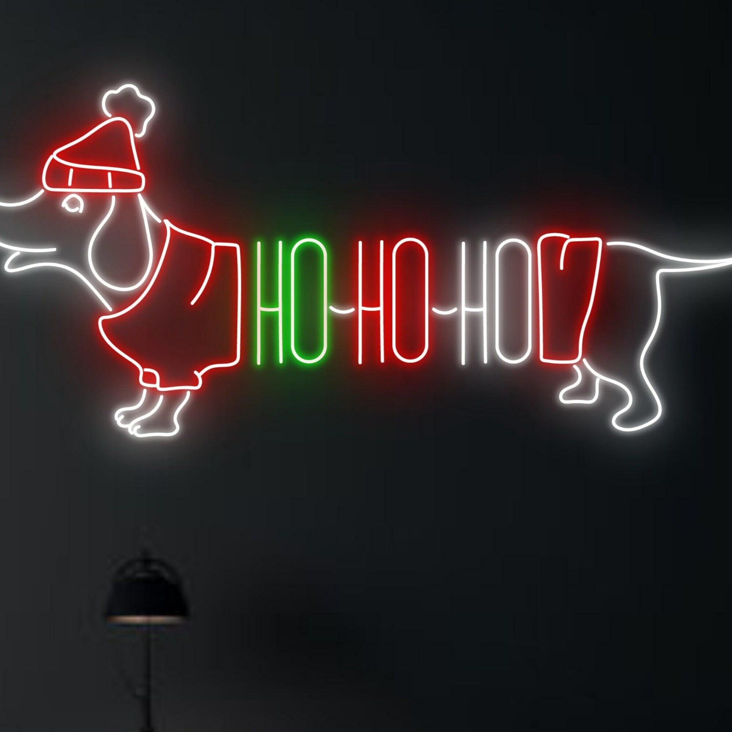 Festivities Hohoho Dachshund Led Neon Sign | Shineneon