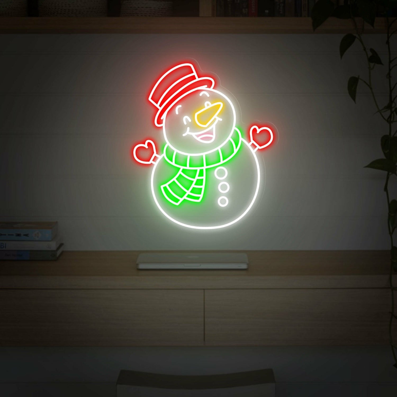 Festivities Snowman Led Neon Sign Wall Art - Shineneon