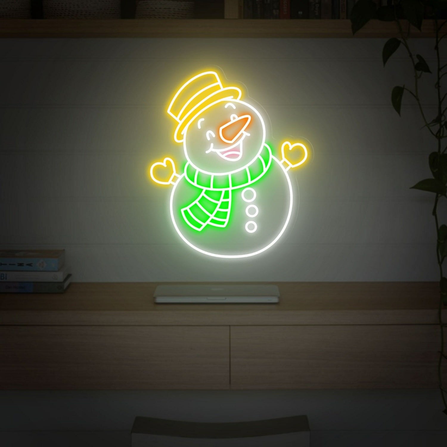 Festivities Snowman Led Neon Sign Wall Art - Shineneon