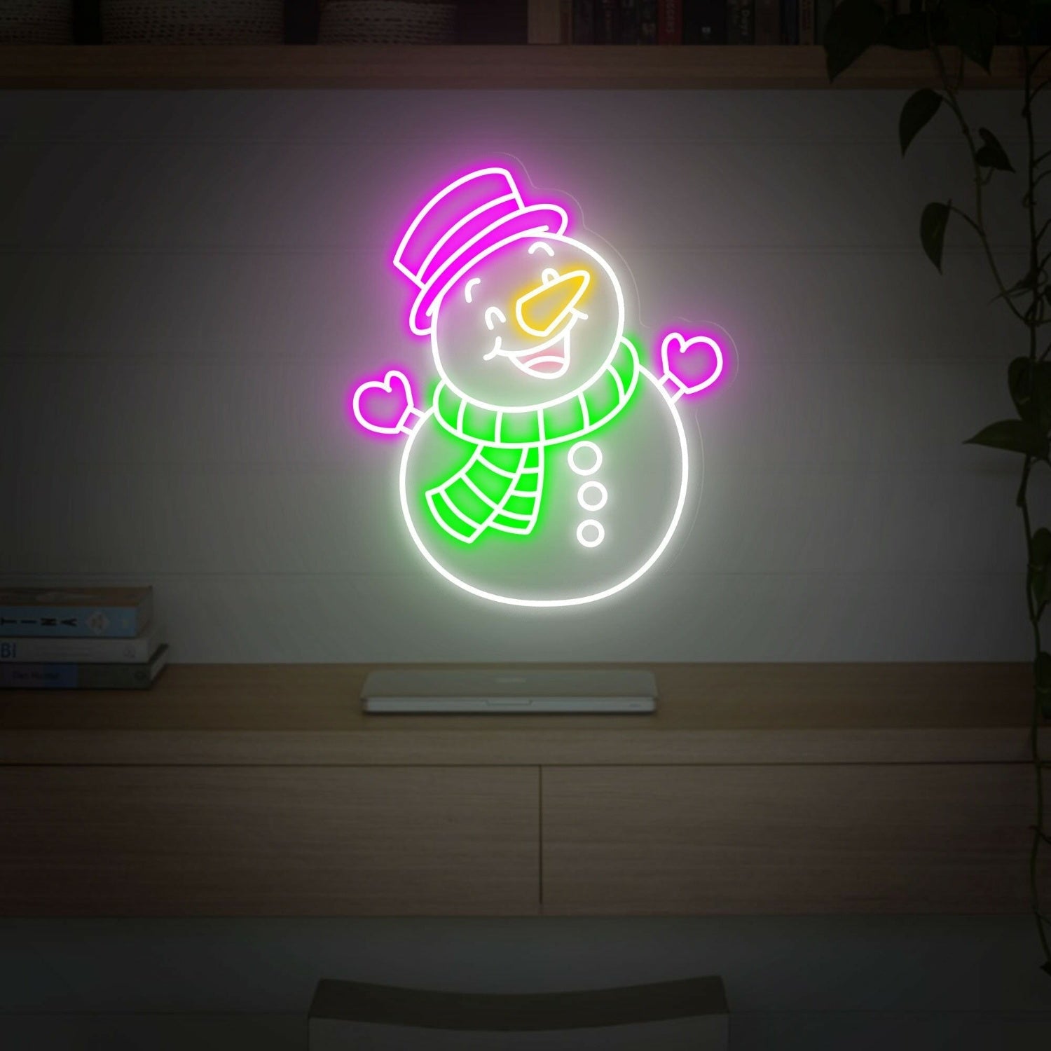 Festivities Snowman Led Neon Sign Wall Art - Shineneon
