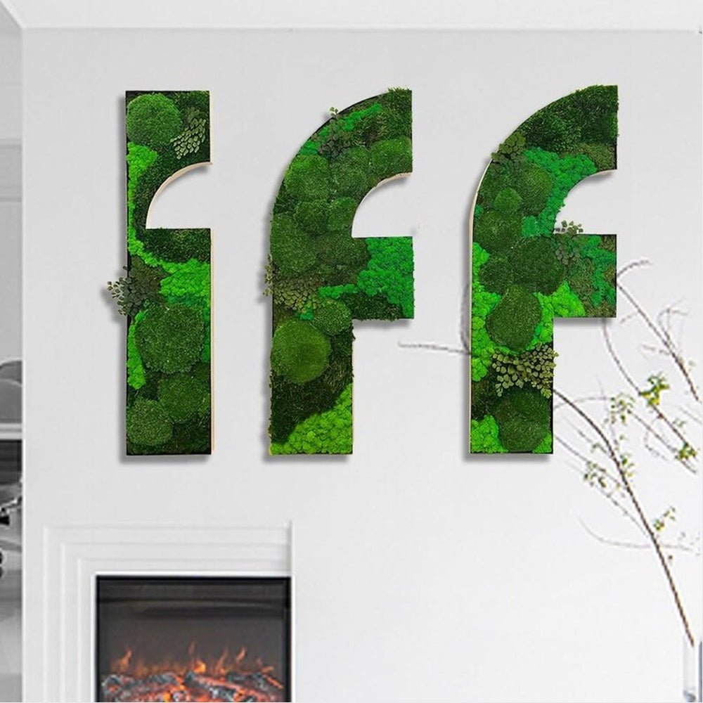 Fff 3D Moss Letter Sign - Shineneon