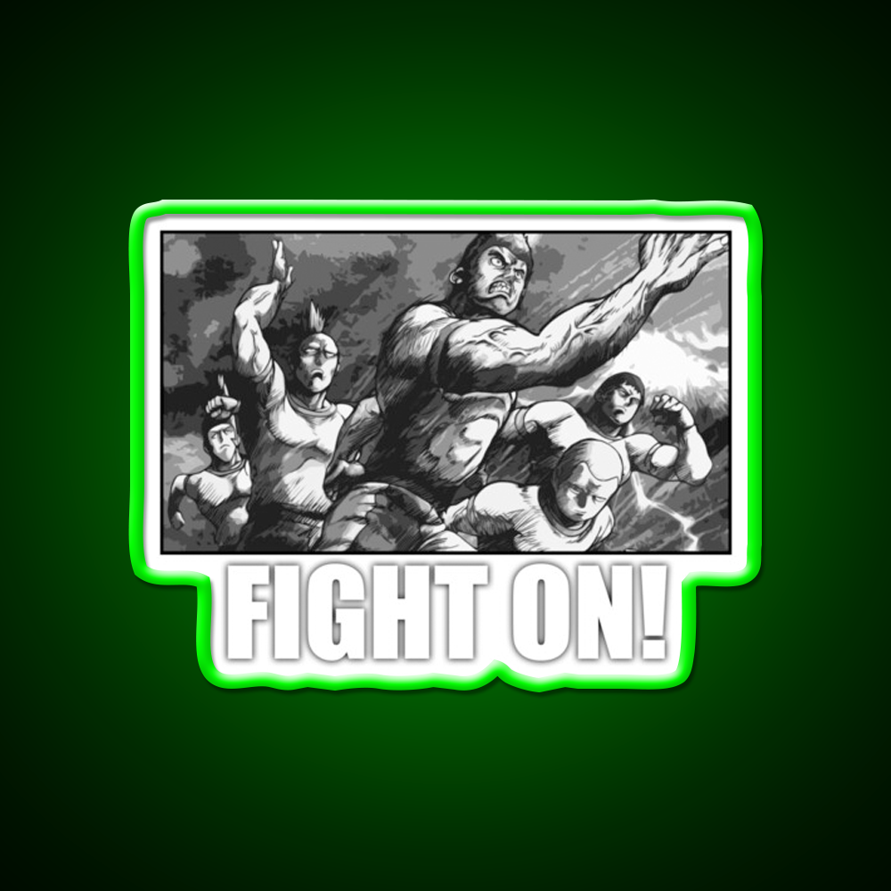 Fight On Gym Fitness Led Neon Sign Rgb Color