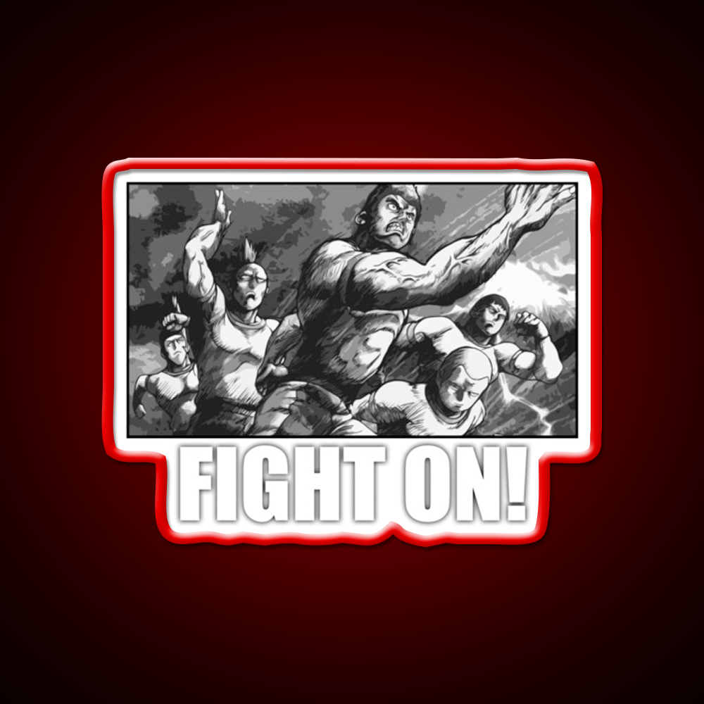 Fight On Gym Fitness Led Neon Sign Rgb Color