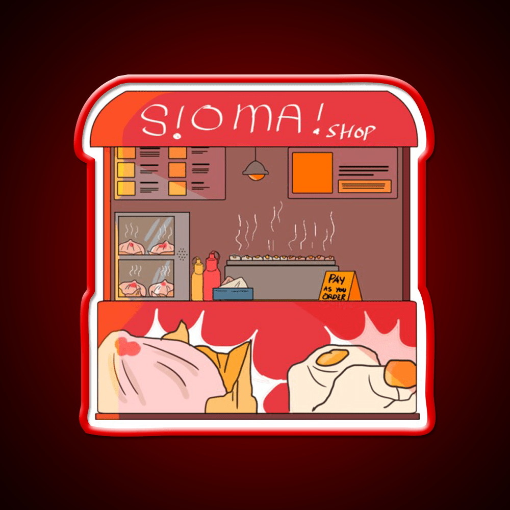 Filipino Food Stalls Siomai Haus Snack Food Led Neon Sign Rgb Color - Shineneon