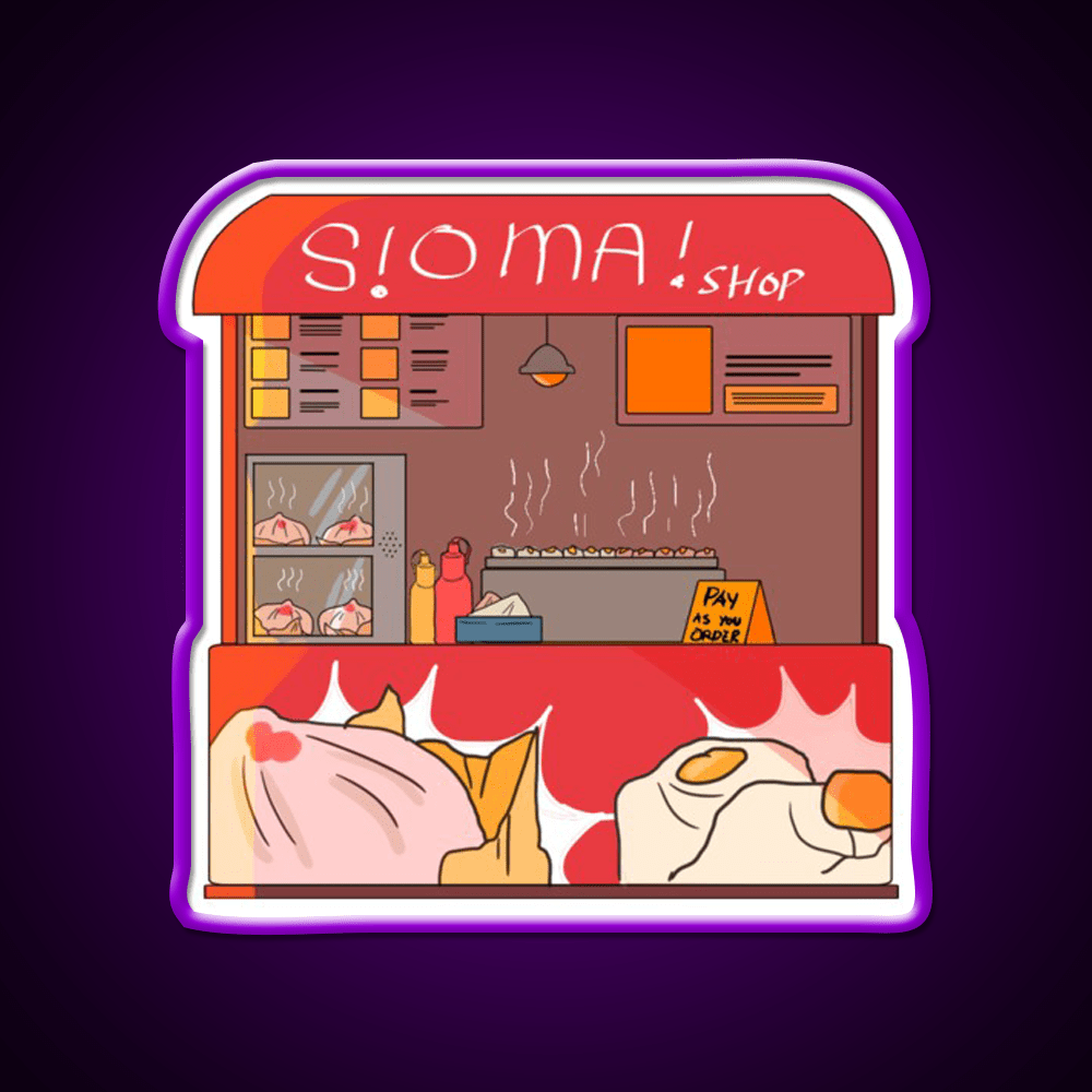 Filipino Food Stalls Siomai Haus Snack Food Led Neon Sign Rgb Color - Shineneon