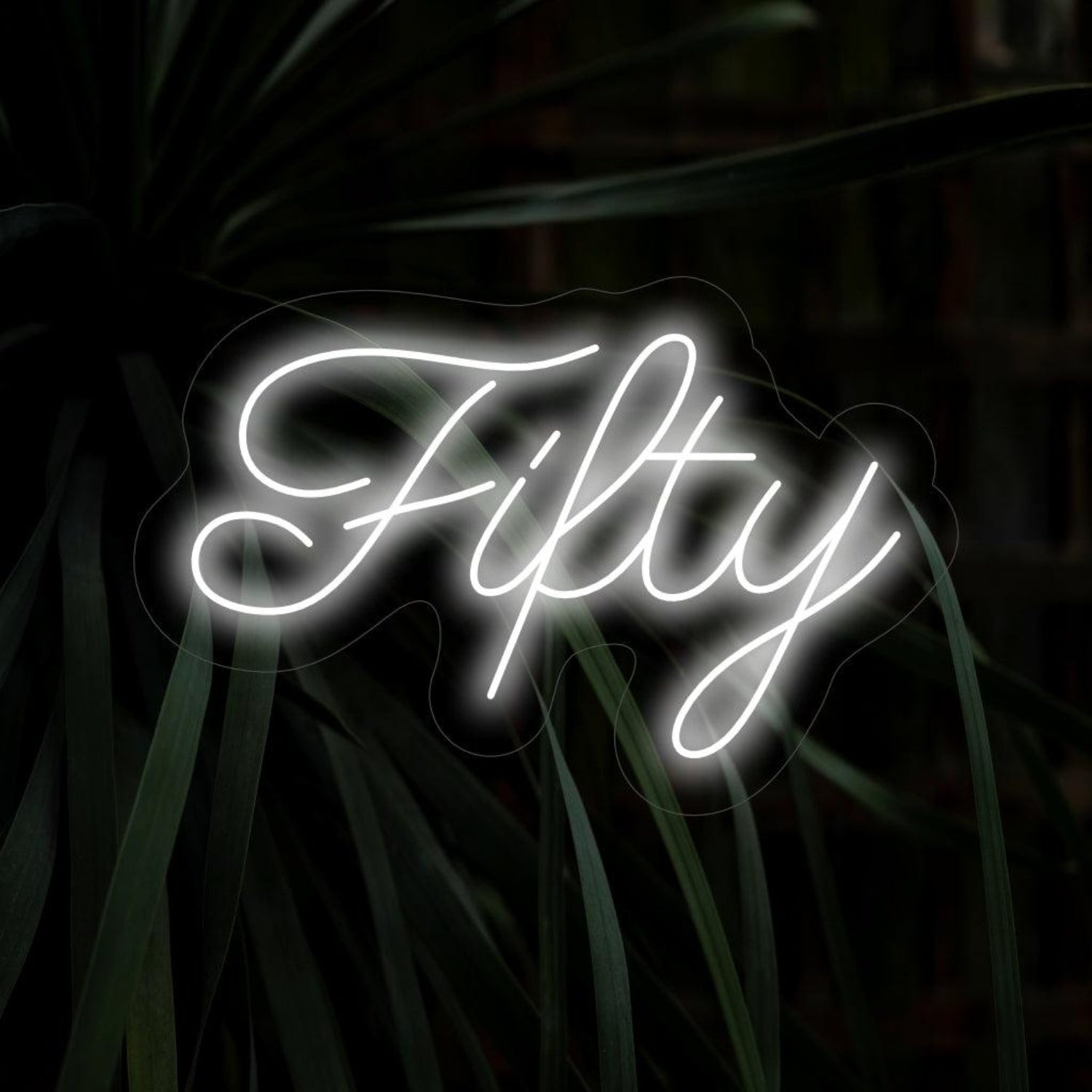 Filthy White Led Neon Sign With Artistic Script For Indoor Decor | Shineneon